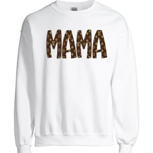 White Designer Logo Sweatshirt